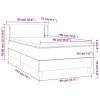 vidaXL Posteľný rám boxspring s matracom čierny 90x190 cm látka