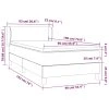 vidaXL Posteľný rám boxspring s matracom čierny 90x190 cm látka