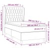 vidaXL Posteľný rám boxspring s matracom čierny 100x200 cm zamat