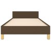 vidaXL Posteľ bez matraca tmavohnedá 80x200 cm látka