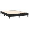 vidaXL Posteľný rám boxspring s matracom čierny 140x200 cm zamat