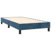 vidaXL Posteľný rám boxsping s matracom tmavomodrý 80x200 cm zamat