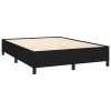 vidaXL Posteľný rám boxspring s matracom čierny 140x200 cm látka