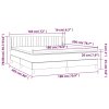 vidaXL Posteľný rám boxspring s matracom krémový 180x200 cm látka