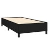 vidaXL Posteľný rám boxspring s matracom čierny 80x200 cm látka
