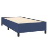 vidaXL Posteľný rám boxspring s matracom modrý 90x200 cm látka