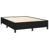 vidaXL Posteľný rám boxspring s matracom čierny 140x200 cm látka
