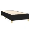 vidaXL Posteľný rám boxspring s matracom čierny 90x200 cm látka