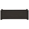 vidaXL Vyvýšený záhradný záhon PP antracitový 100x43x35 cm
