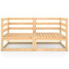 vidaXL Záhradná 2-miestna pohovka masívna borovica