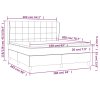 vidaXL Posteľný rám boxspring s matracom modrý 160x200 cm látka
