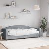 vidaXL Denná posteľ s matracom bledosivá 80x200 cm látka