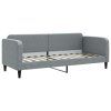 vidaXL Denná posteľ s matracom bledosivá 80x200 cm látka