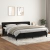 vidaXL Posteľný rám boxspring s matracom čierny 200x200 cm zamat