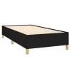 vidaXL Posteľný rám boxspring s matracom čierny 90x200 cm látka