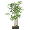vidaXL Umelý bambusový strom 730 listov 120 cm zelený