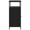 vidaXL Komoda čierna 100x35x80 cm kompozitné drevo