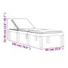 vidaXL Lehátko na opaľovanie s vankúšikmi biele PP