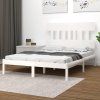 vidaXL Posteľný rám biely borovicový masív 140x190 cm