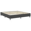 vidaXL Posteľ boxspring tmavošedá látková 200x200 cm