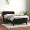 vidaXL Posteľný rám boxspring s matracom čierny 80x200 cm zamat