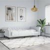 vidaXL Denná posteľ biela 80x200 cm umelá koža
