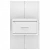 vidaXL Nástenné nočné stolíky 2 ks biele