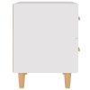 vidaXL Nočné stolíky 2 ks biele 40x35x47,5 cm