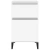 vidaXL Nočný stolík biely 40x35x70 cm
