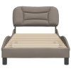vidaXL Rám postele bez matraca Taupe 90x200 cm Látka