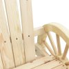 vidaXL Záhradné hojdacie stoličky Adirondack 2 ks jedľový masív
