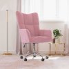 vidaXL Relaxačné kreslo ružové zamat