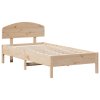 vidaXL Posteľ bez matraca 75x190 cm masívna borovica