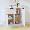 vidaXL Komoda biela 60x30x70 cm spracované drevo