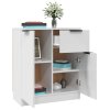 vidaXL Komody 2 ks biele 60x30x70 cm spracované drevo