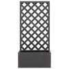 vidaXL Kvetináč s mriežkou 65x30x135 cm, WPC