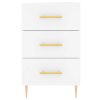 vidaXL Nočný stolík biely 40x40x66 cm kompozitné drevo