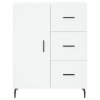 vidaXL Komoda biela 69,5x34x90 cm kompozitné drevo