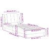 vidaXL Posteľný rám s čelom biely 80x200 cm umelá koža