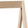 vidaXL Poschodová posteľ so strieškou 75x190 cm borovicový masív