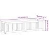 vidaXL Záhradný kvetináč 110x30x27,5 cm masívna akácia a oceľ