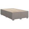 vidaXL Posteľný rám boxspring s matracom sivohnedý 90x190 cm látka