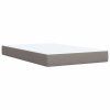 vidaXL Posteľný rám boxspring s matracom sivohnedý 90x190 cm látka