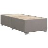 vidaXL Posteľný rám boxspring s matracom sivohnedý 90x190 cm látka