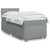 vidaXL Posteľný rám boxsping s matracom bledosivý 90x190 cm látka