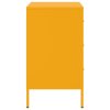 vidaXL Nočný stolík horčicovožltý 36x39x68 cm oceľ