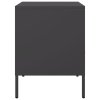 vidaXL Nočné stolíky 2 ks čierne 36x39x50,5cm oceľ
