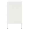 vidaXL Nočný stolík biela 36x39x68 cm oceľ