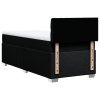 vidaXL Posteľný rám boxspring s matracom čierny 90x200 cm látka