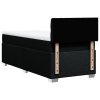 vidaXL Posteľný rám boxspring s matracom čierny 90x200 cm látka